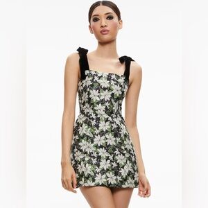 NWT Alice & Olivia Maryann Dress in Midnight Floral